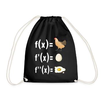 Mathe Mathelehrer - Turnbeutel - Schwarz - Vorne