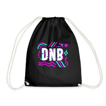 Chemise de batteur, DNB Drum And Bass, Musique - Sac de sport léger - noir - Devant