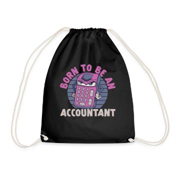 Accountant Bookkeeper Accounting - Turnbeutel - Schwarz - Vorne