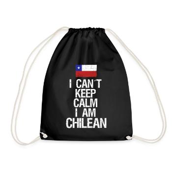 I can not Keep Calm I am Chilene - Drawstring Bag - black - Front