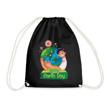 Journée internationale de la Terre - Sac de sport léger - noir - Devant