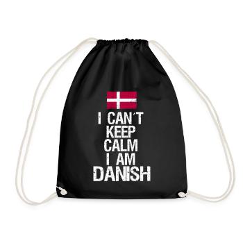 Je ne peux pas rester calme Je suis Dane - Sac de sport léger - noir - Devant