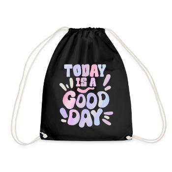 Bonne journée, disons, année-1970, design des années 70 - Sac de sport léger - noir - Devant