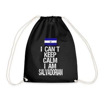 Je ne peux pas garder mon calme Je suis salvadorien - Sac de sport léger - noir - Devant
