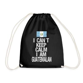 I can not Keep Calm I am Guatemalan - Drawstring Bag - black - Front