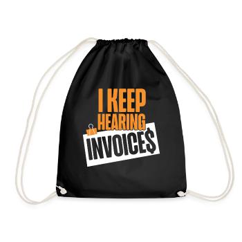 Accountant Bookkeeper Accounting I - Drawstring Bag - black - Front