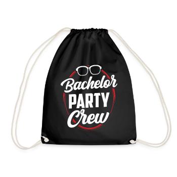 Bachelor Party Team Bachelor - Drawstring Bag - black - Front