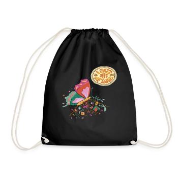 Acte d’amour papillon Motivation Dire avec Mais - Sac de sport léger - noir - Devant