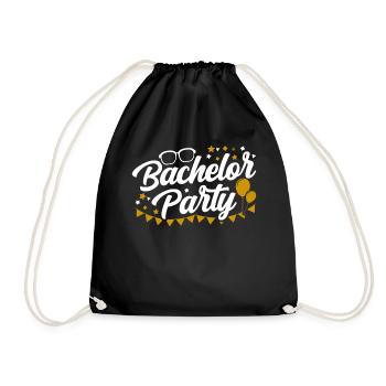 Enterrement de vie de garçon Bachelor bachelorette - Sac de sport léger - noir - Devant