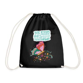 Soyez gentil papillon Motivation Dicton avec Butterf - Sac de sport léger - noir - Devant