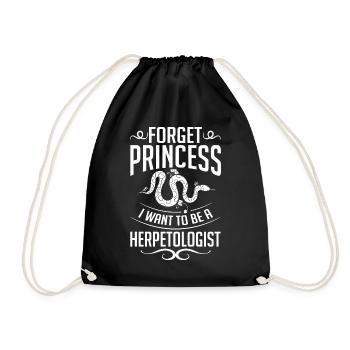 Herpetology Reptiles Herpetologist Lizards - Drawstring Bag - black - Front