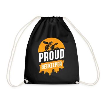 Fier apiculteur apiculteur apiculteur abeille mellifère - Sac de sport léger - noir - Devant