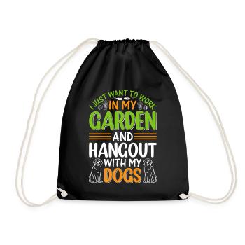 Dog Lover Plant Gardener Jardin Jardinage - Dog Ow - Sac de sport léger - noir - Devant