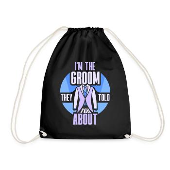 Suis le marié dont ils vous ont parlé - Sac de sport léger - noir - Devant
