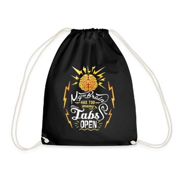 Dicton motivant, dicton drôle, résolution de problèmes - Sac de sport léger - noir - Devant