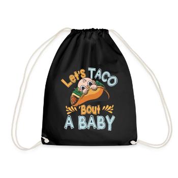 Let's Taco Bout A Party Taco Birthday - Drawstring Bag - black - Front