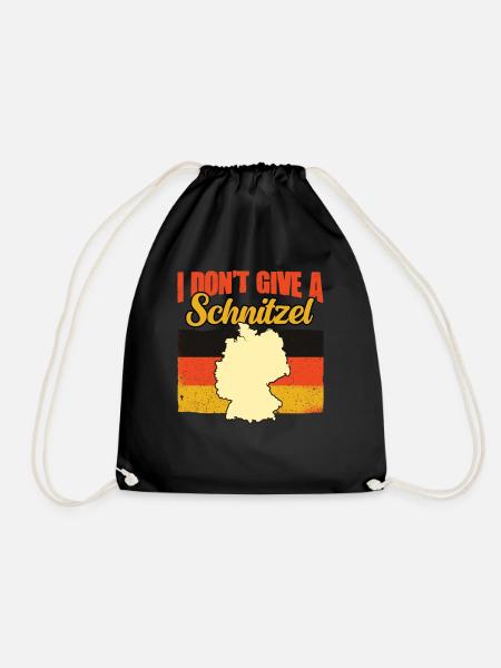I Don't Give A Schnitzel Lustig Deutsch Deutsch - Sportstaske - sort