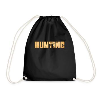 Hunt - Drawstring Bag - black - Front