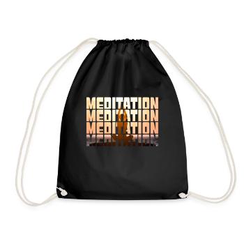 Méditation - Sac de sport léger - noir - Devant