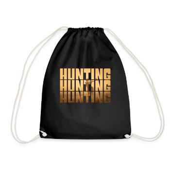 Hunt - Drawstring Bag - black - Front