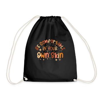 Encouraging Positivity Inspirational Motivator - Drawstring Bag - black - Front