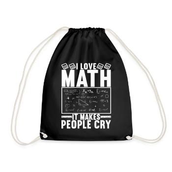 Professeur de mathématiques - Sac de sport léger - noir - Devant