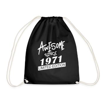 1971 - Drawstring Bag - black - Front