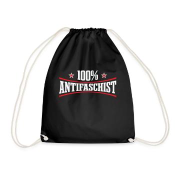 Punk Rock Anti-racism, against racism - Drawstring Bag - black - Front