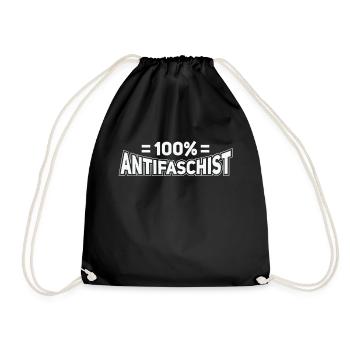 Punk Rock Anti-racism, against racism - Drawstring Bag - black - Front
