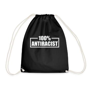 Punk Rock Anti-racism, against racism - Drawstring Bag - black - Front