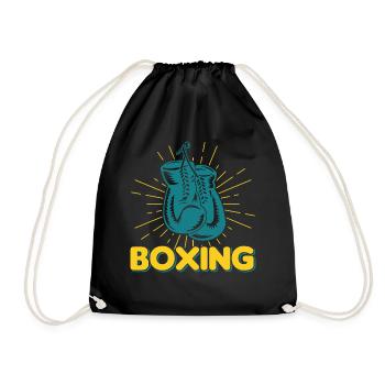 Boxen Martial Arts Boxing Box Club Boxer - Drawstring Bag - black - Front
