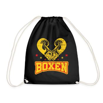 Boxen Martial Arts Boxing Box Club Boxer - Drawstring Bag - black - Front