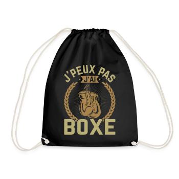 Boxen Martial Arts Boxing Box Club Boxer - Turnbeutel - Schwarz - Vorne
