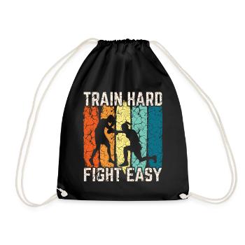 Boxen Martial Arts Boxing Box Club Boxer - Drawstring Bag - black - Front