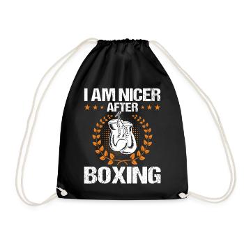 Boxen Martial Arts Boxing Box Club Boxer - Turnbeutel - Schwarz - Vorne