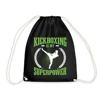 Kickboxer Arts Martiaux Kickboxing Kickboxen - Sac de sport léger - noir - Devant
