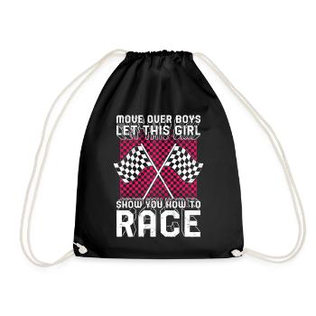 Chemise de course, déplacer sur les garçons coureuse - Sac de sport léger - noir - Devant