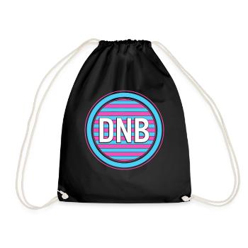 Chemise de batteur, DNB Drum And Bass, Musique - Sac de sport léger - noir - Devant