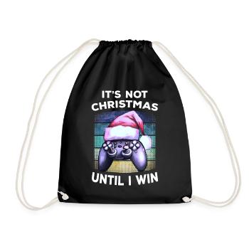 Jeu de chapeau de Noël Gamer Gamer Cadeau Gaming - Sac de sport léger - noir - Devant