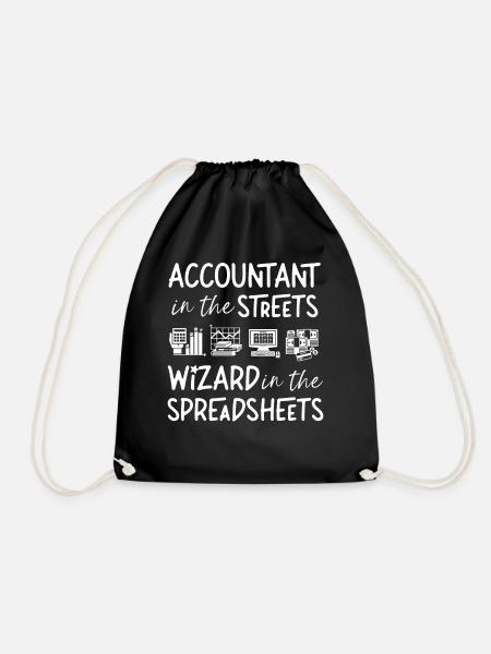 Accountant Bookkeeper Accounting - Turnbeutel - Schwarz