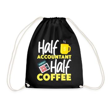 Accountant Bookkeeper Accounting - Drawstring Bag - black - Front