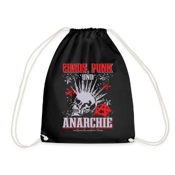 Punk Rock Pogo Anarchie Punks Punk Rocker Punk - Turnbeutel - Schwarz - Vorne