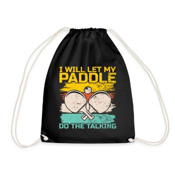 Table Tennis Ping Pong Player Club Outfit! - Sac de sport léger - noir - Devant