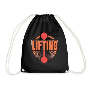Entraînement de levage Haltérophilie Gymnase haltérophile - Sac de sport léger - noir - Devant