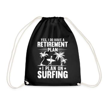 Surf nautique Plan de retraite Water Surfer Wave Su - Sac de sport léger - noir - Devant