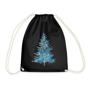 Christmas tree Christmas tree Christmas tree Christmas tree - Drawstring Bag - black - Front
