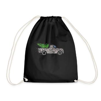 Christmas tree Christmas tree Christmas tree Xmas - Drawstring Bag - black - Front
