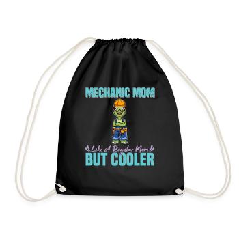 Mechanic Mom Like A Regualr Mom But Cooler - Turnbeutel - Schwarz - Vorne