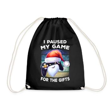 Chapeau de Noël Retro Gamer Gamer Cadeau Gaming - Sac de sport léger - noir - Devant