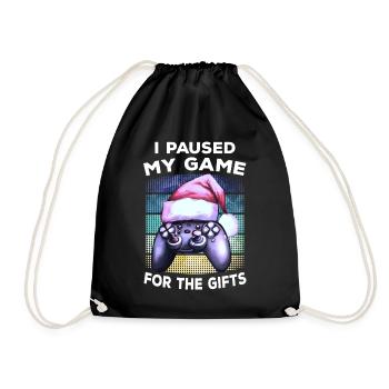 Gamer Jeu de chapeaux de Noël Gamer Gift Gaming - Sac de sport léger - noir - Devant